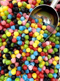 a large pile of colorful balls
