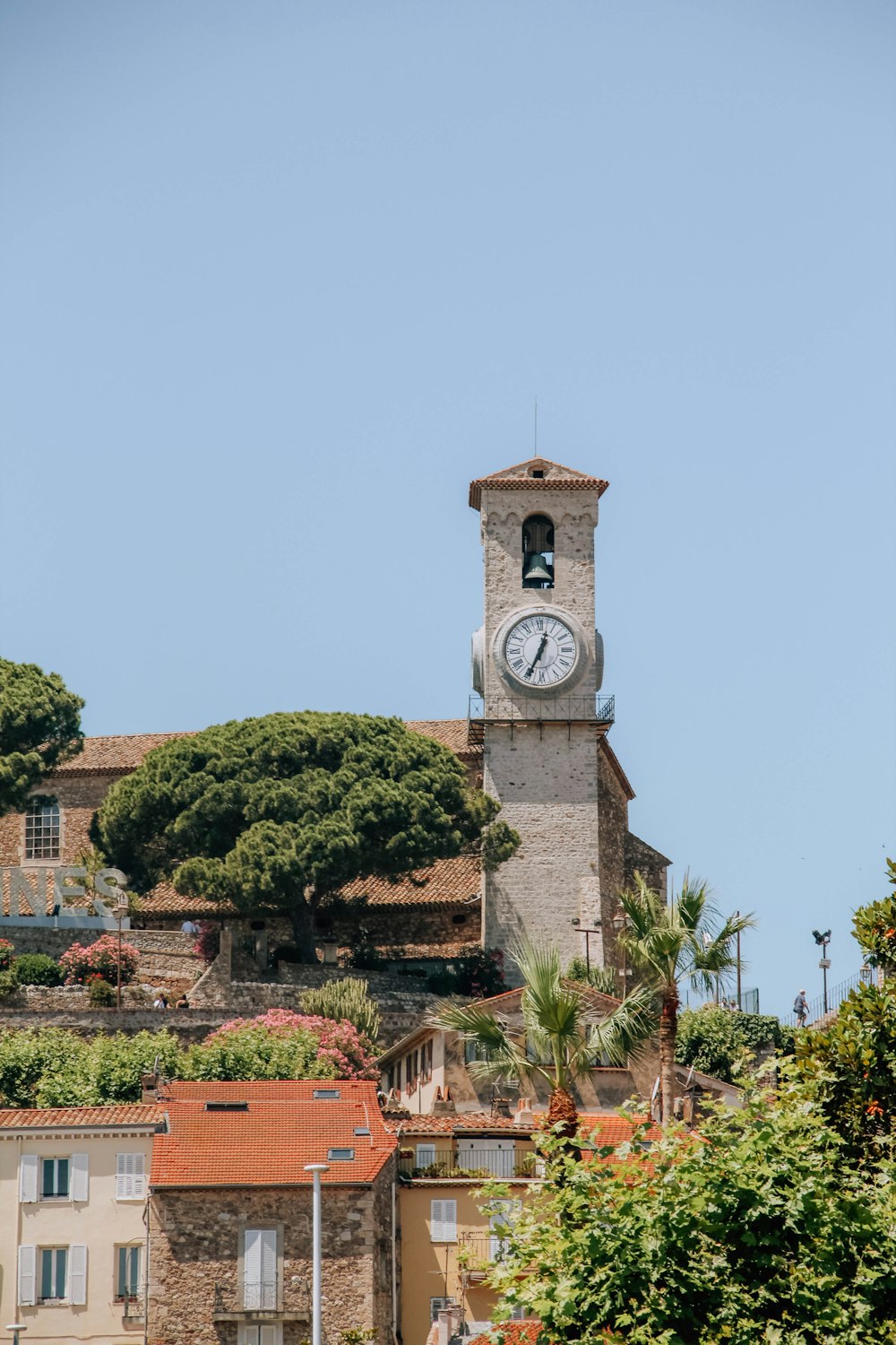 a clock tower on a building