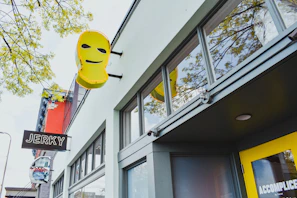 An eye-catching storefront banner designed by Jerico for a retail client.