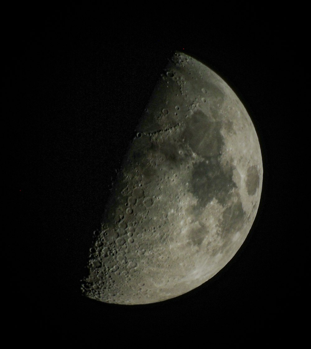 um close up da lua