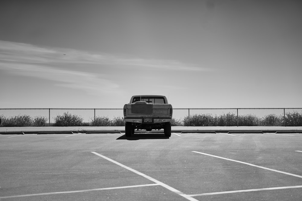a car parked in a parking lot