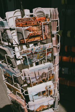 a group of shopping carts full of shopping bags
