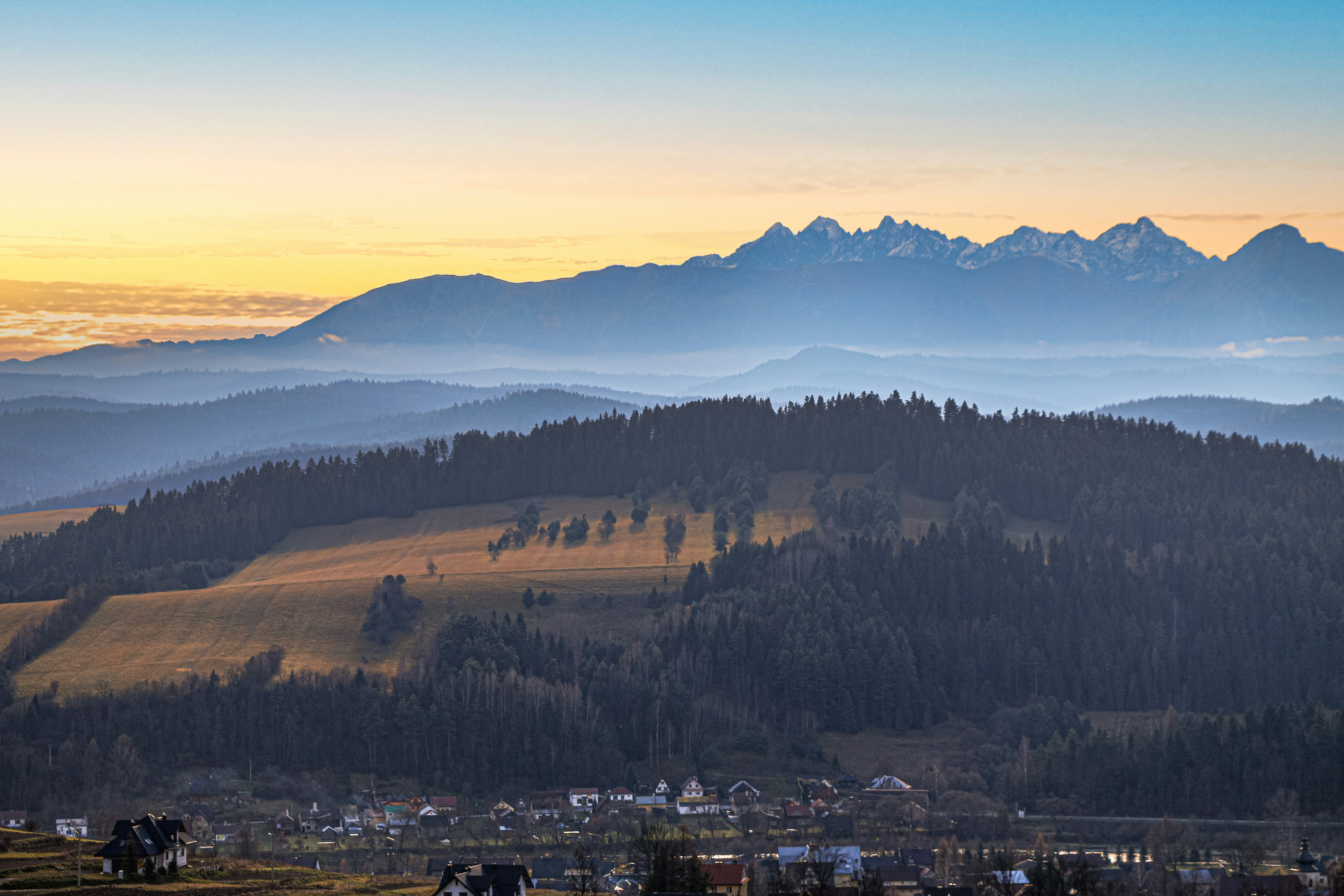 a town in the mountains