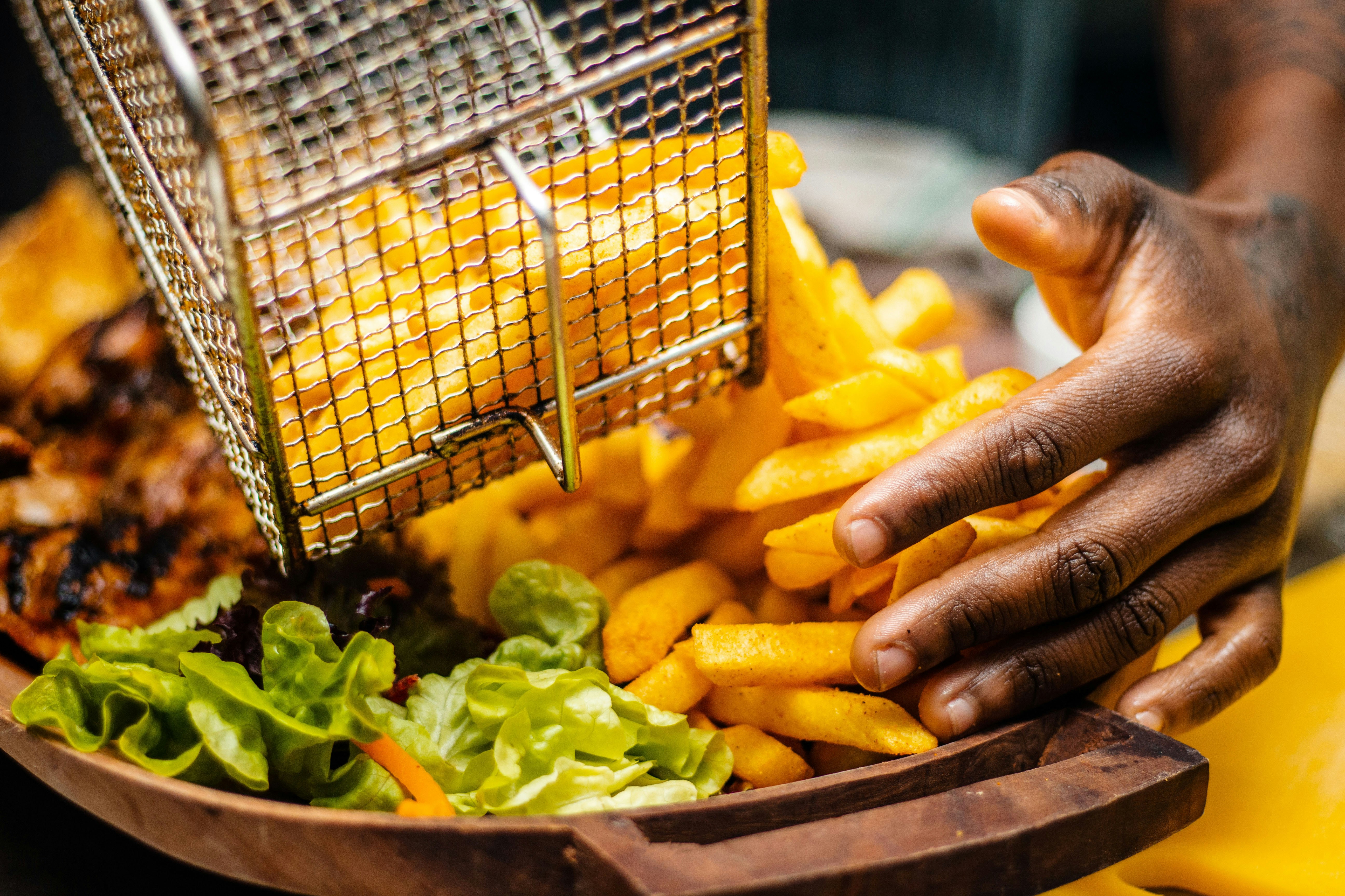 airfryer basket closeup