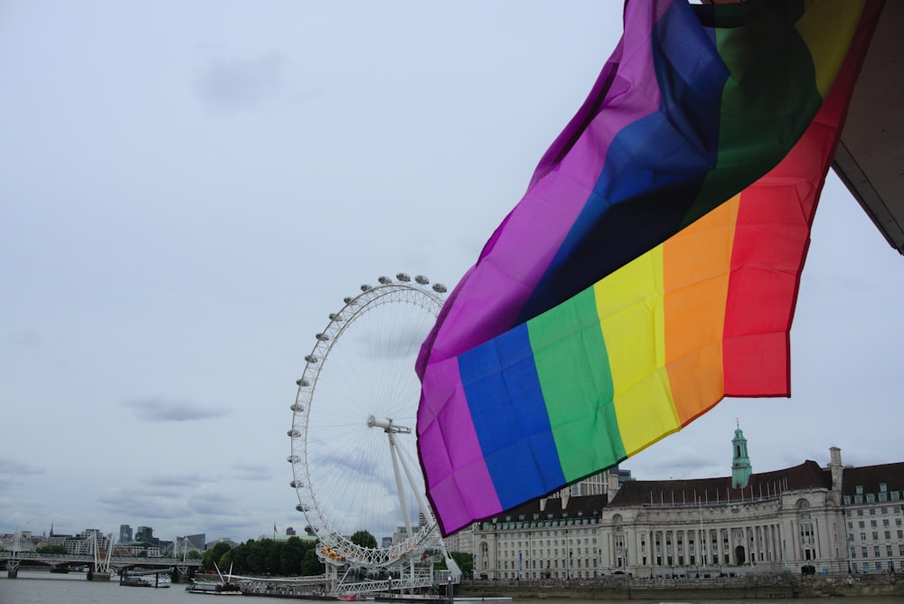 a large colorful kite