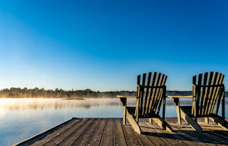 chairs on a dock