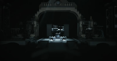 An intense scene depicting Michael Morgan in a lab, deep in thought.