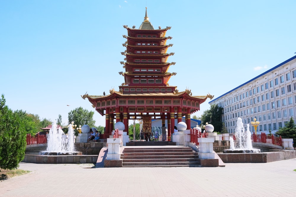 a building with a tower