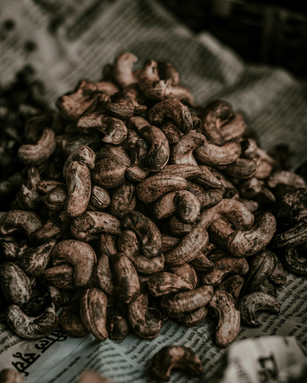 a pile of coffee beans