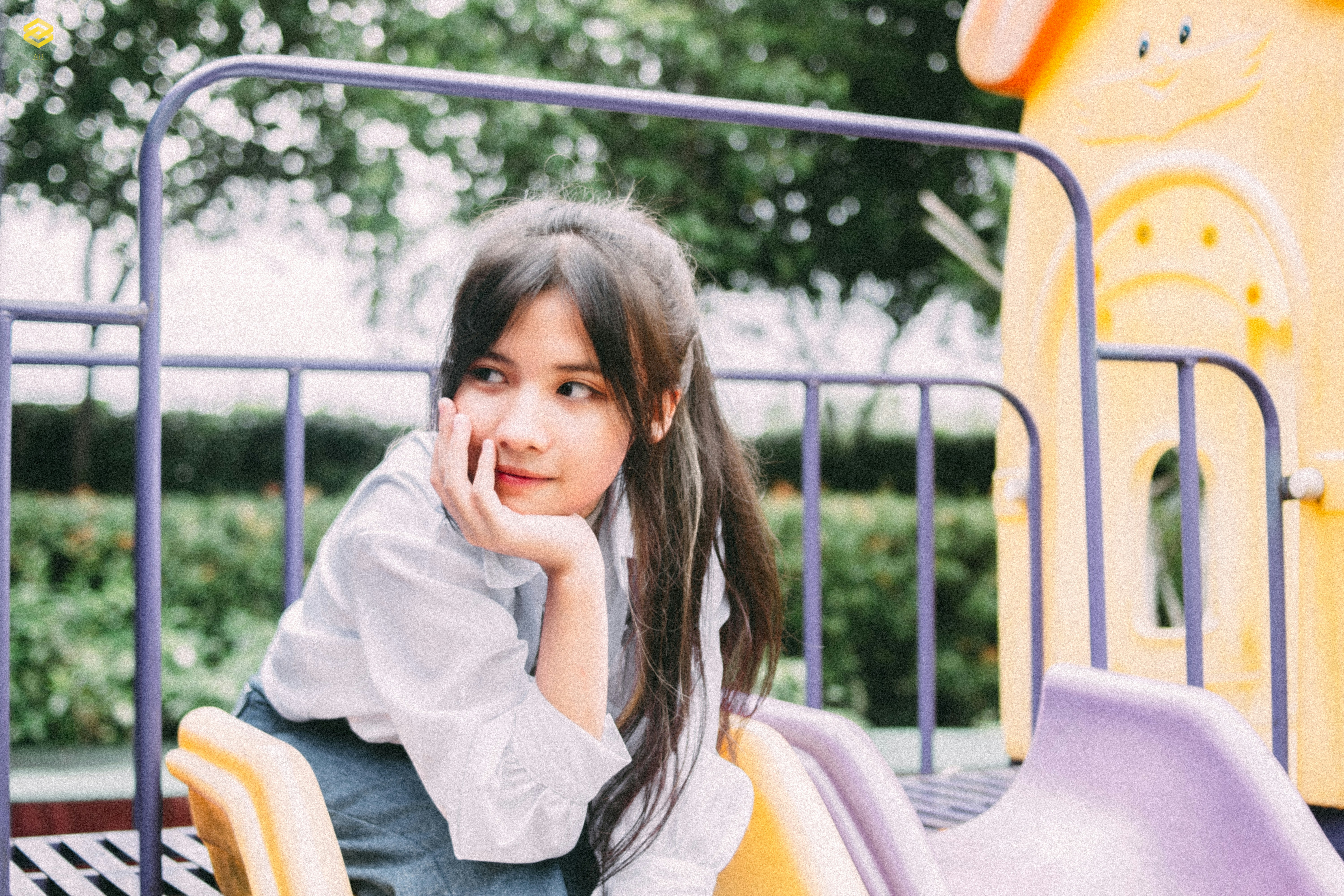 a person sitting on a bench