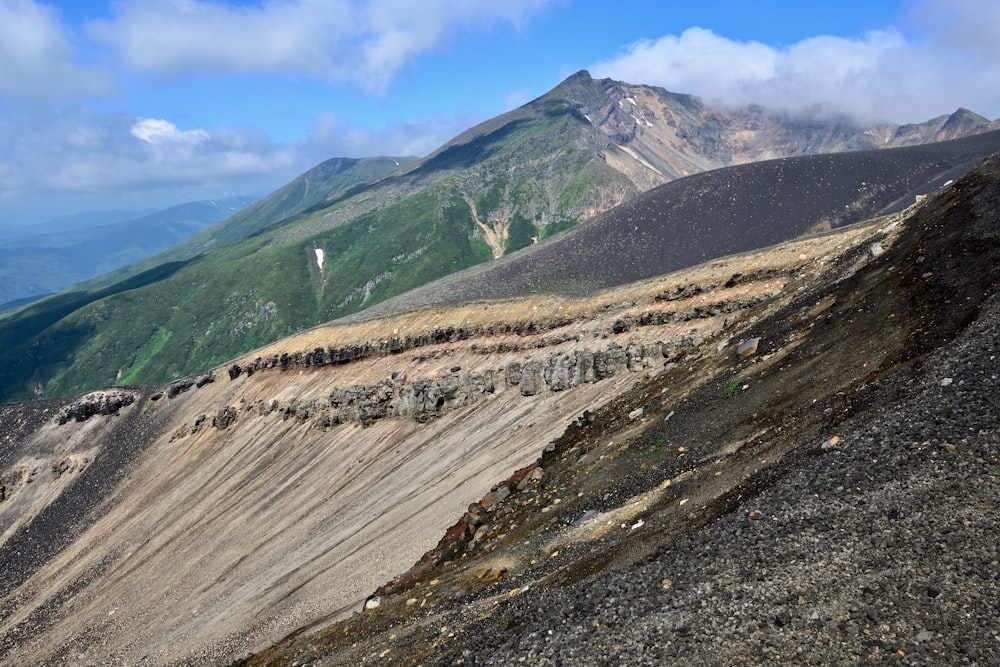 a large rocky mountain