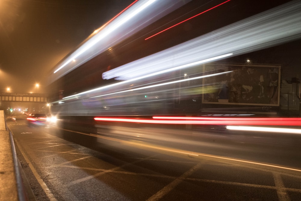 a car driving on a road