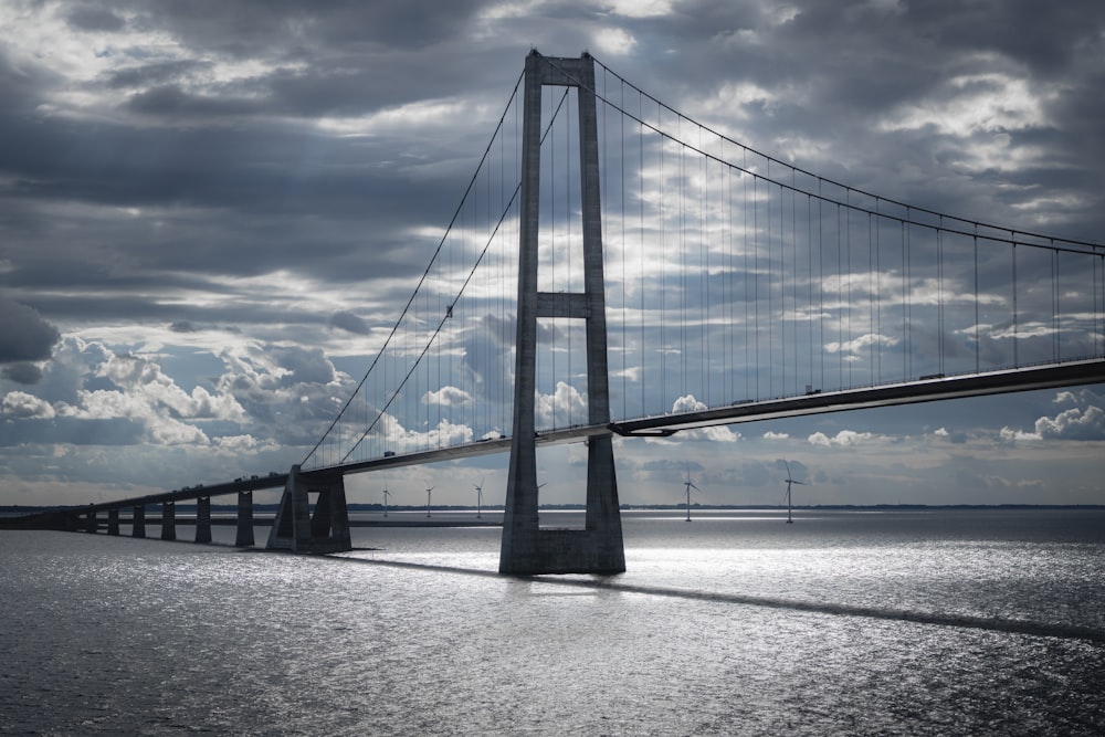 a bridge over water