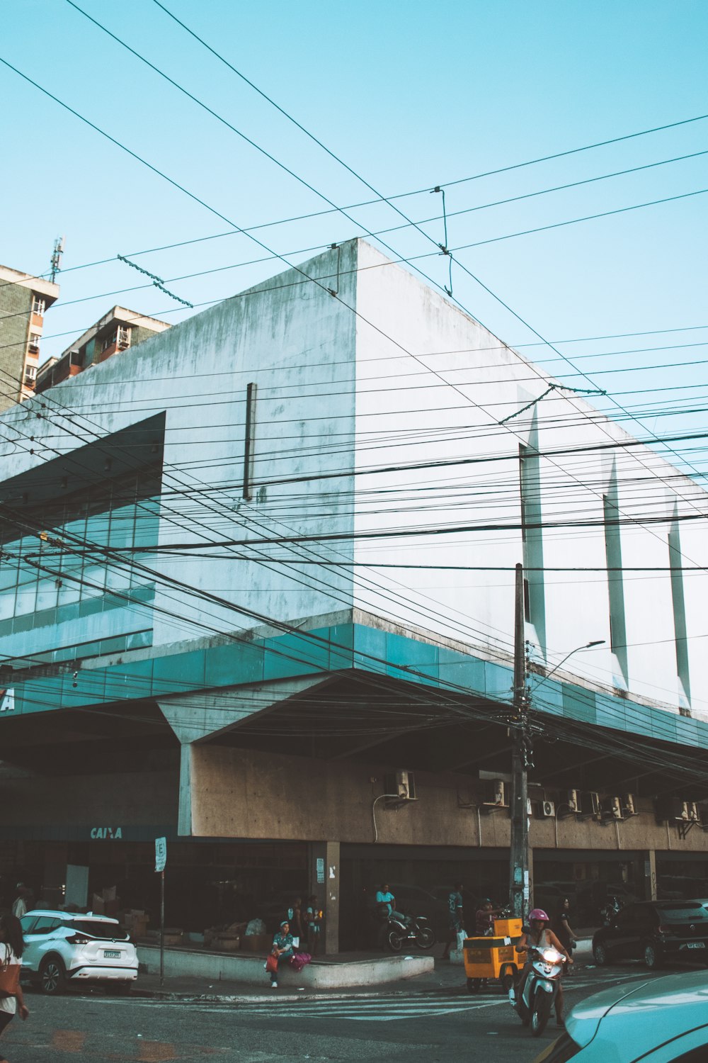 a building with a glass roof