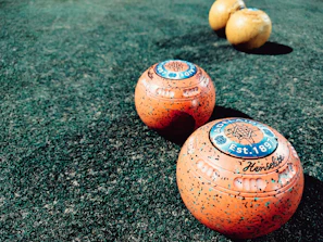 a group of balls on a pool table