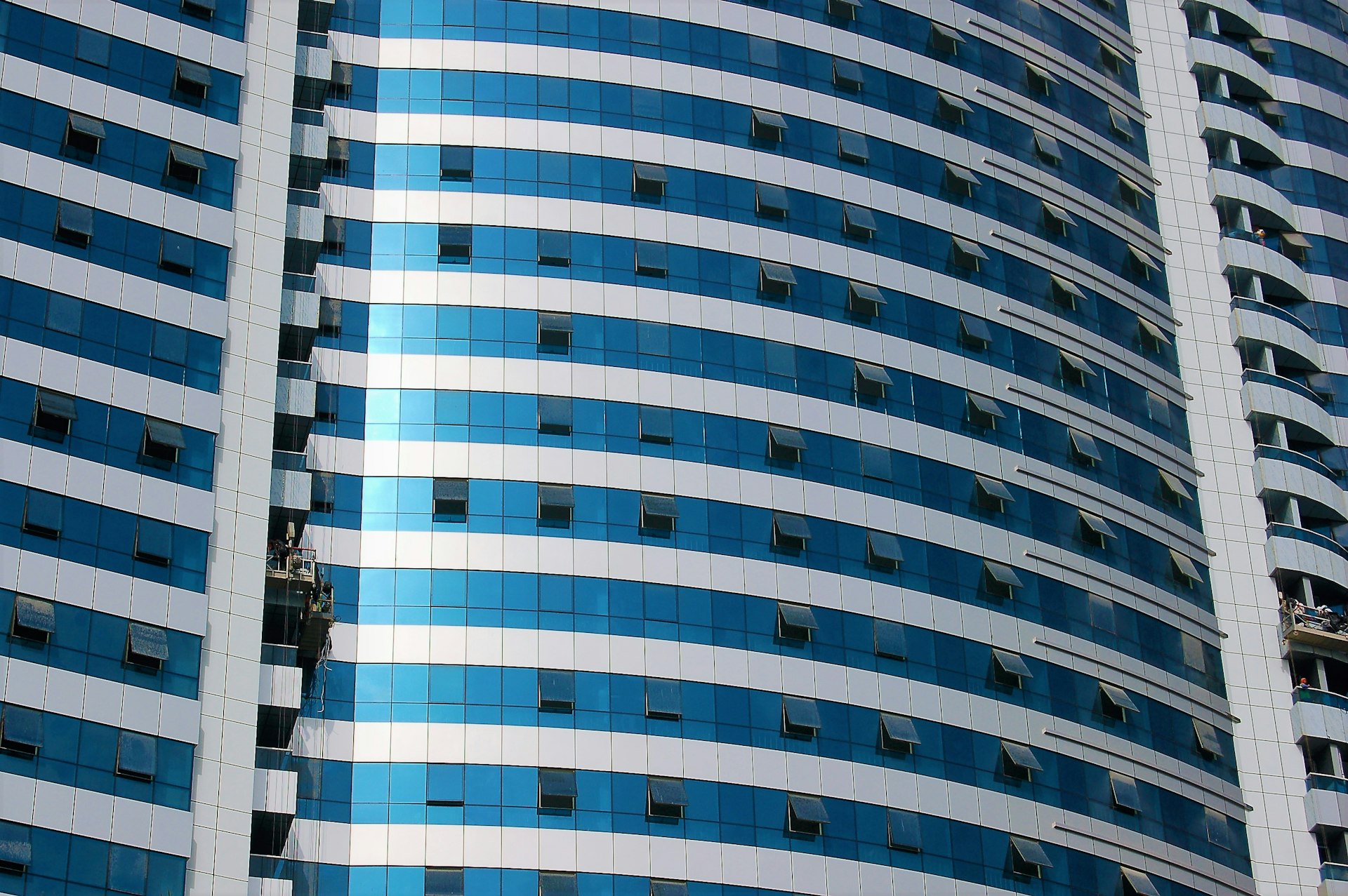 a tall building with many windows