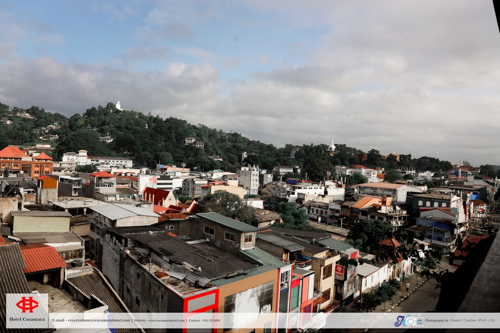 a city with many buildings