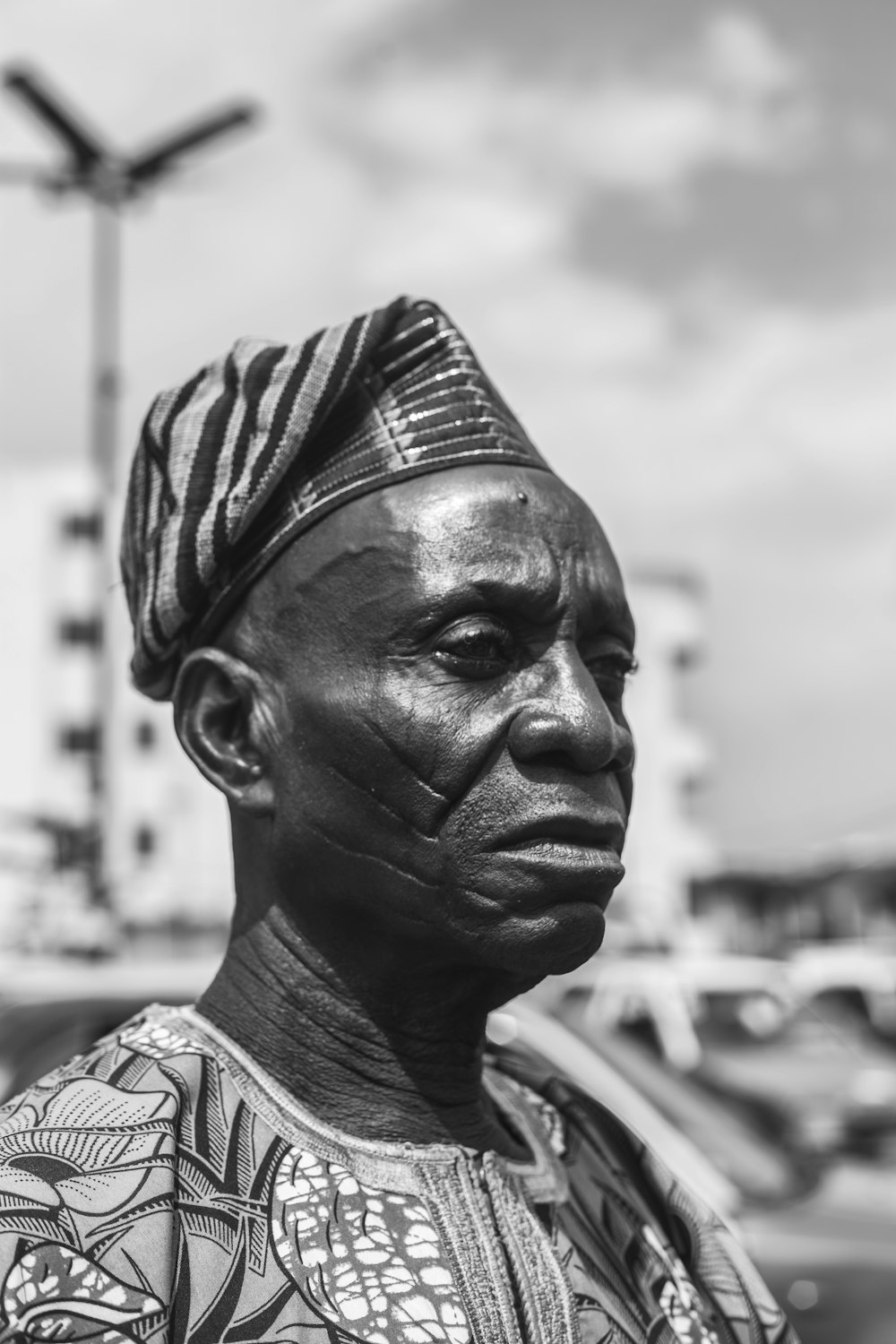 a man wearing a hat