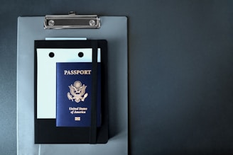 a blue and black box