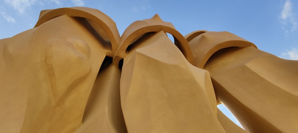 Gros plan d’une sculpture de sable