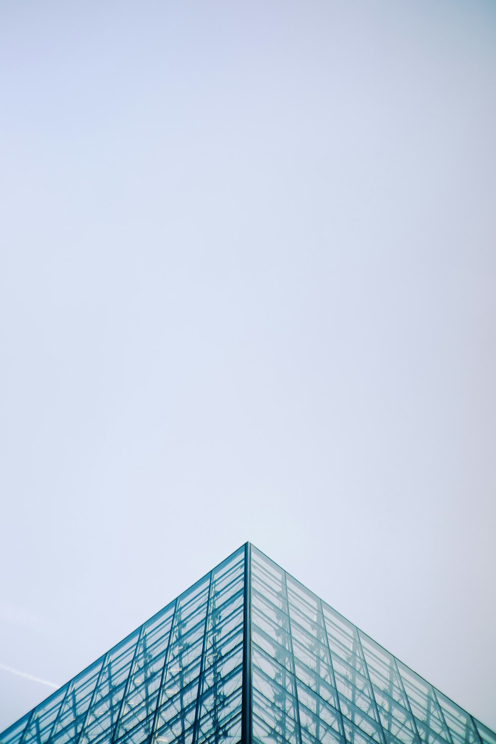 a tall glass building