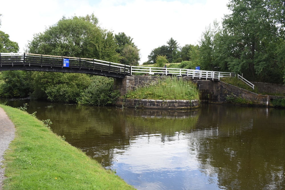 a bridge over a river