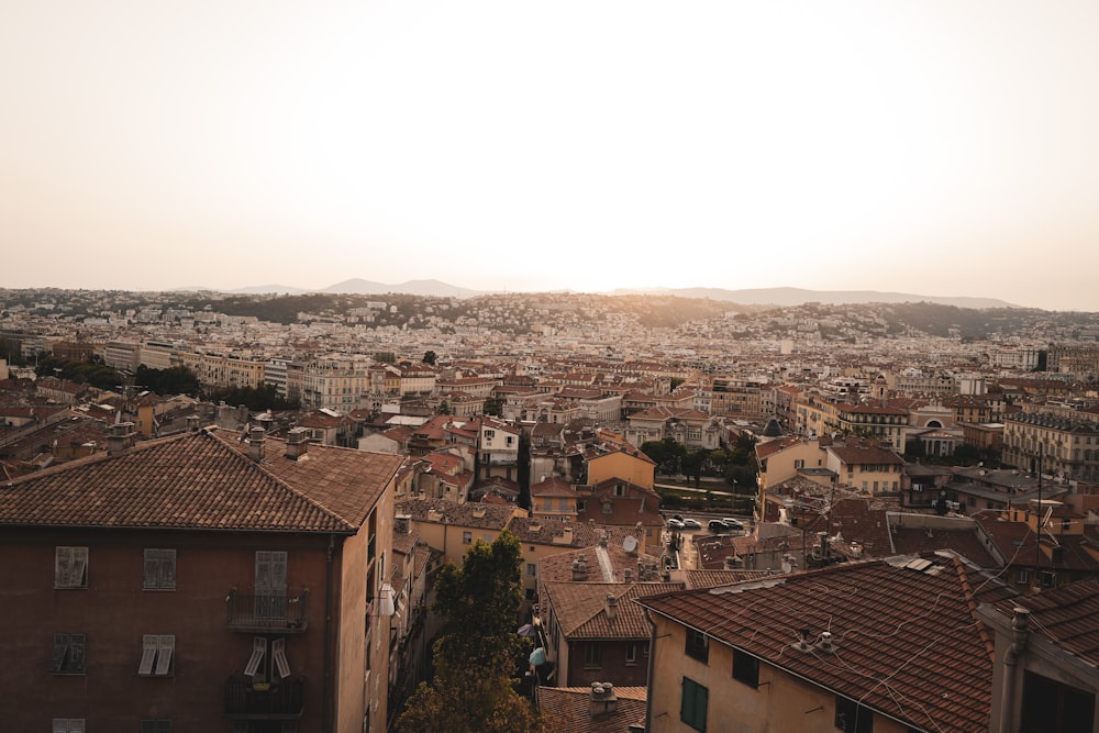 a city with many buildings