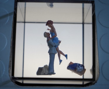 A couple enjoying a romantic anime scene.