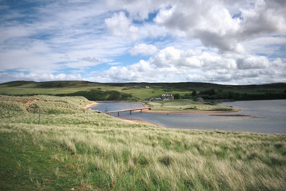 a river running through a grassy area