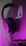 A happy customer wearing sleek headphones while smiling at their laptop.