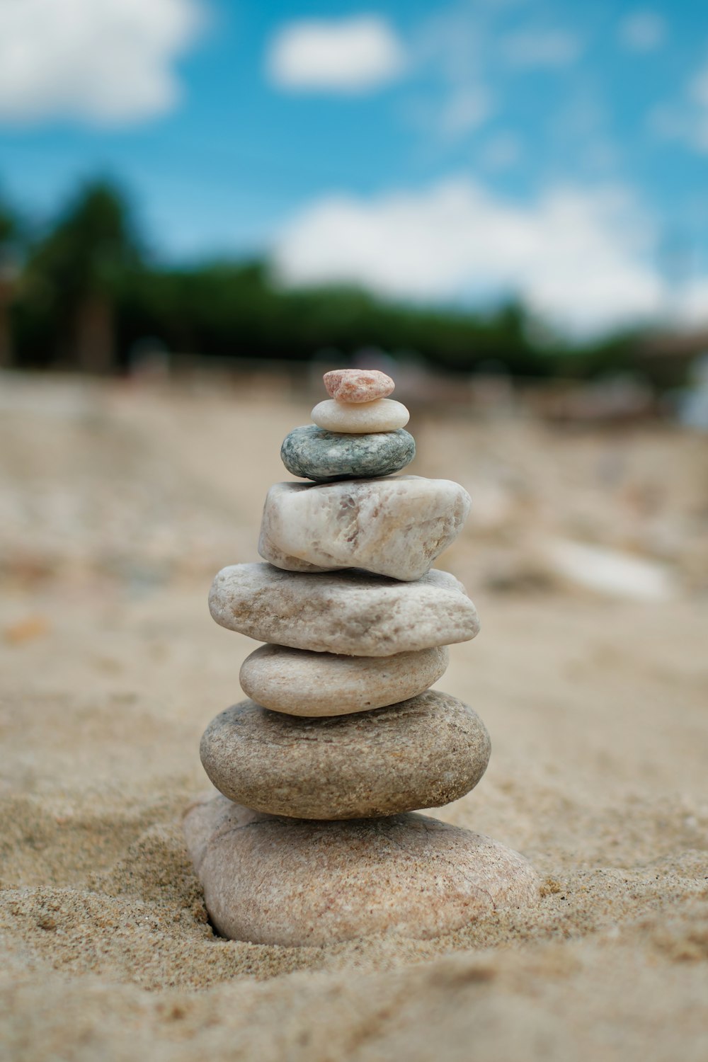 a stack of rocks