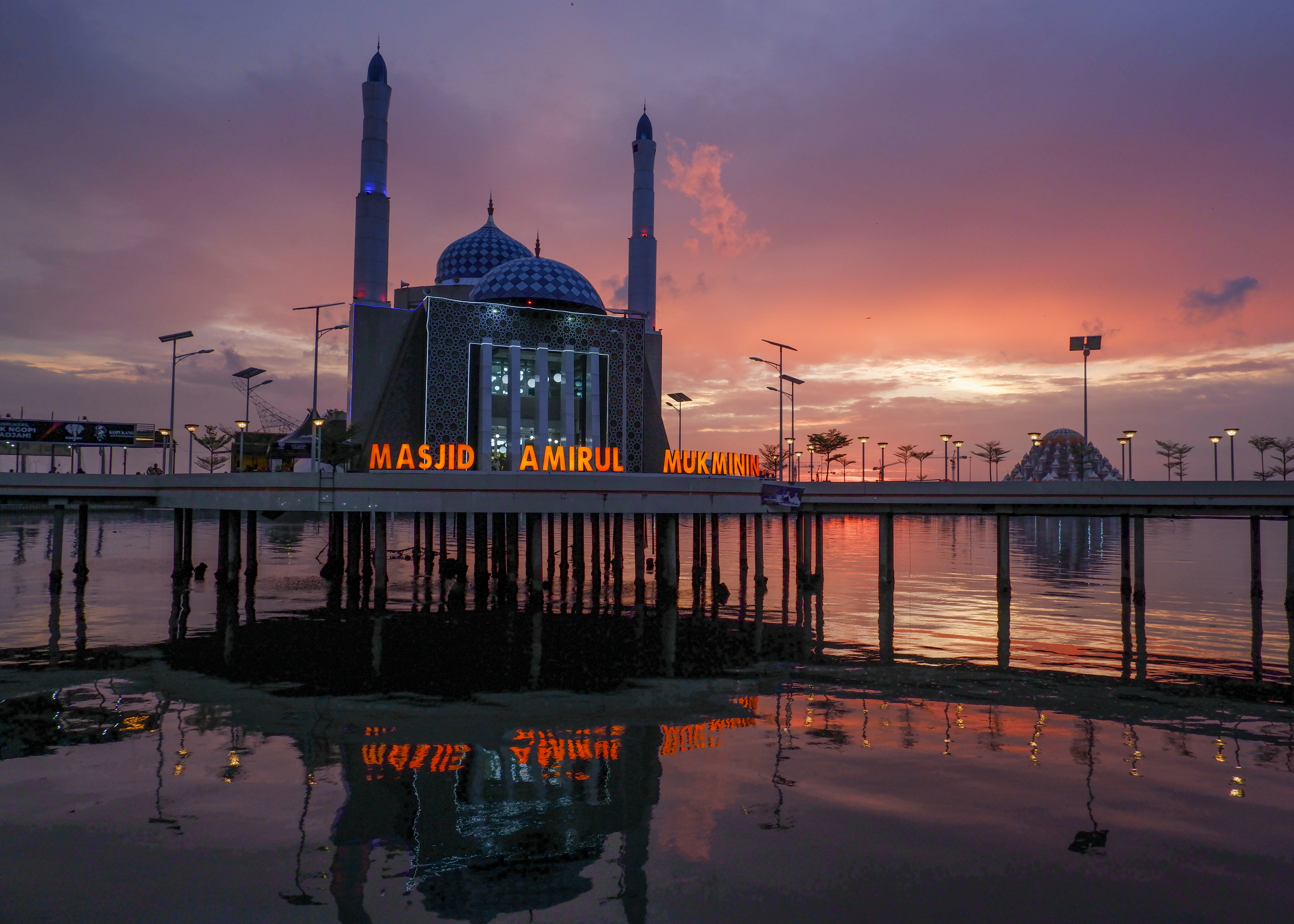 Makassar, Indonesia - Mosque by the beach