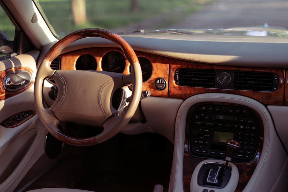 the interior of a car