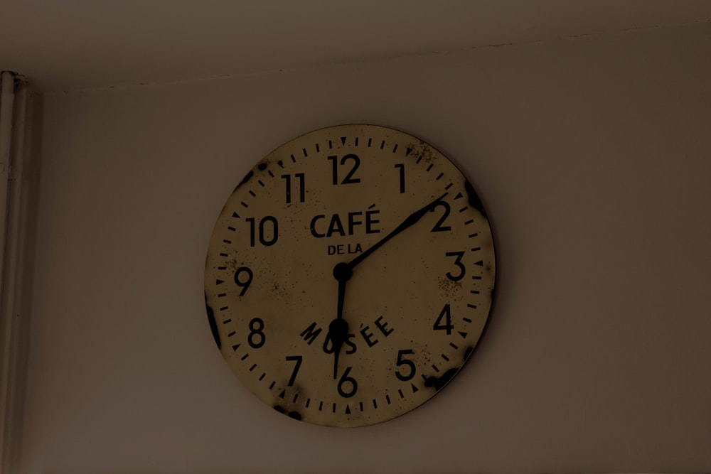 a clock on a wall