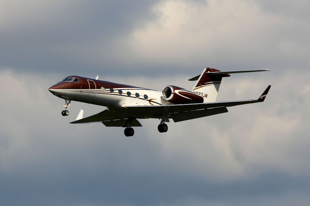 a plane flying in the sky