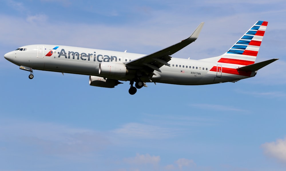 a large airplane flying in the sky