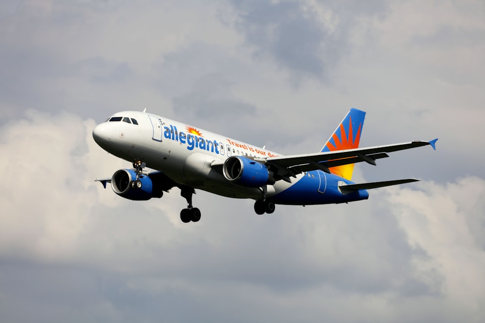 a large airplane flying in the sky