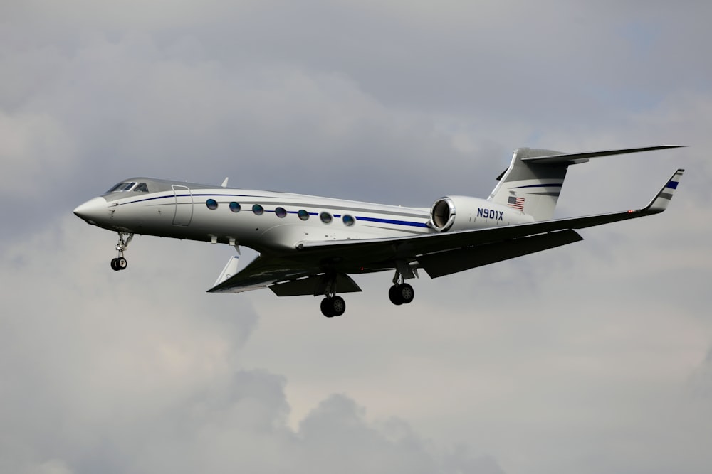 a large airplane flying in the sky