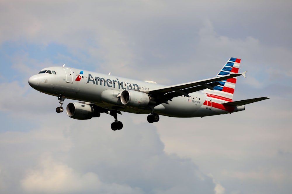 a large airplane flying in the sky