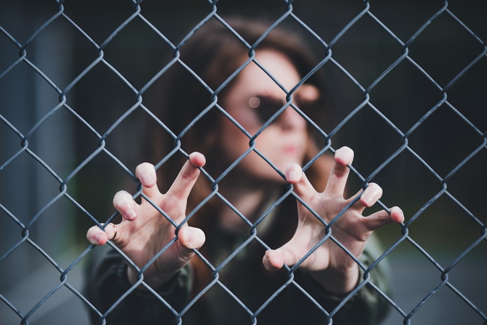 a person holding their hands up