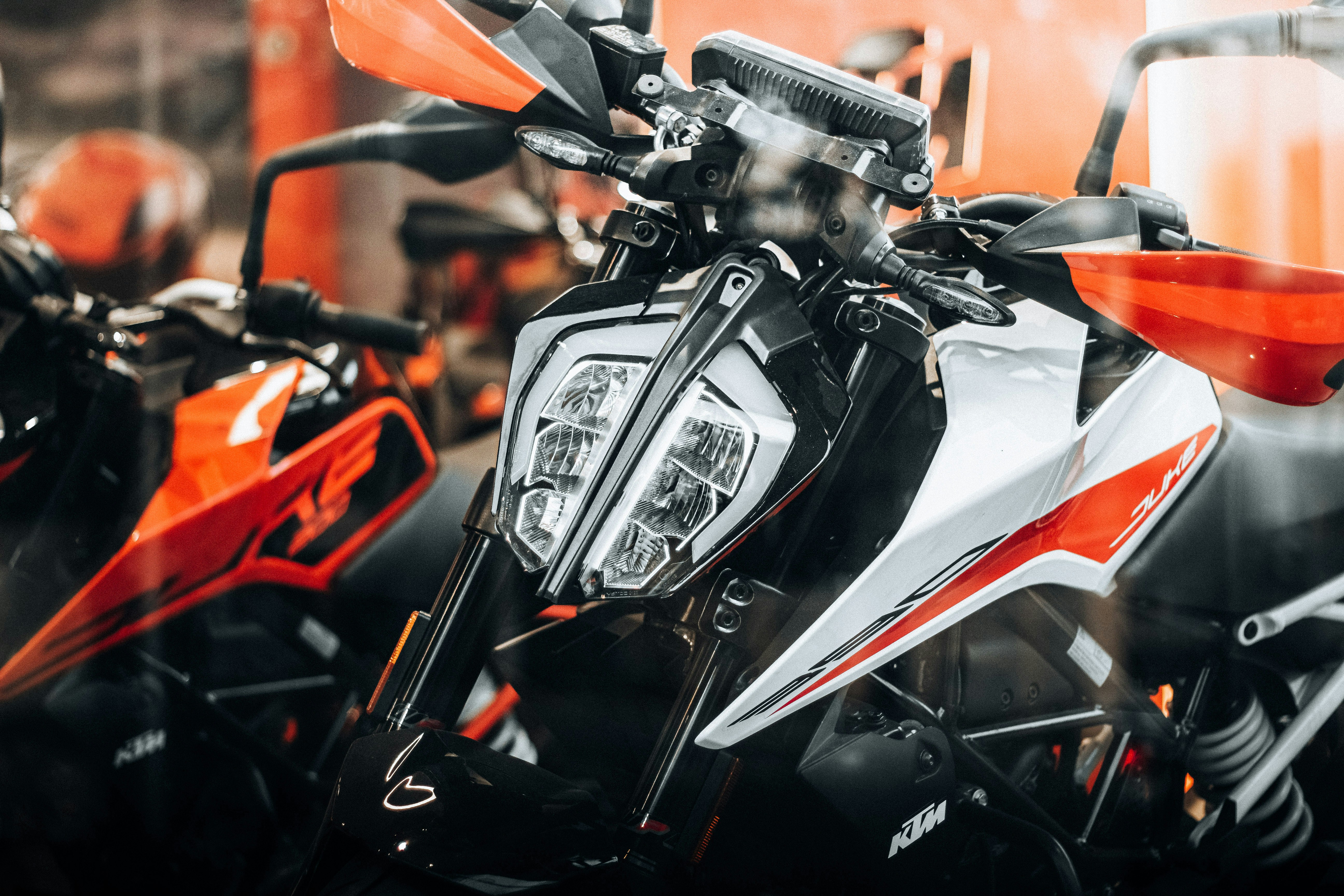 Nahaufnahme eines Motorrads