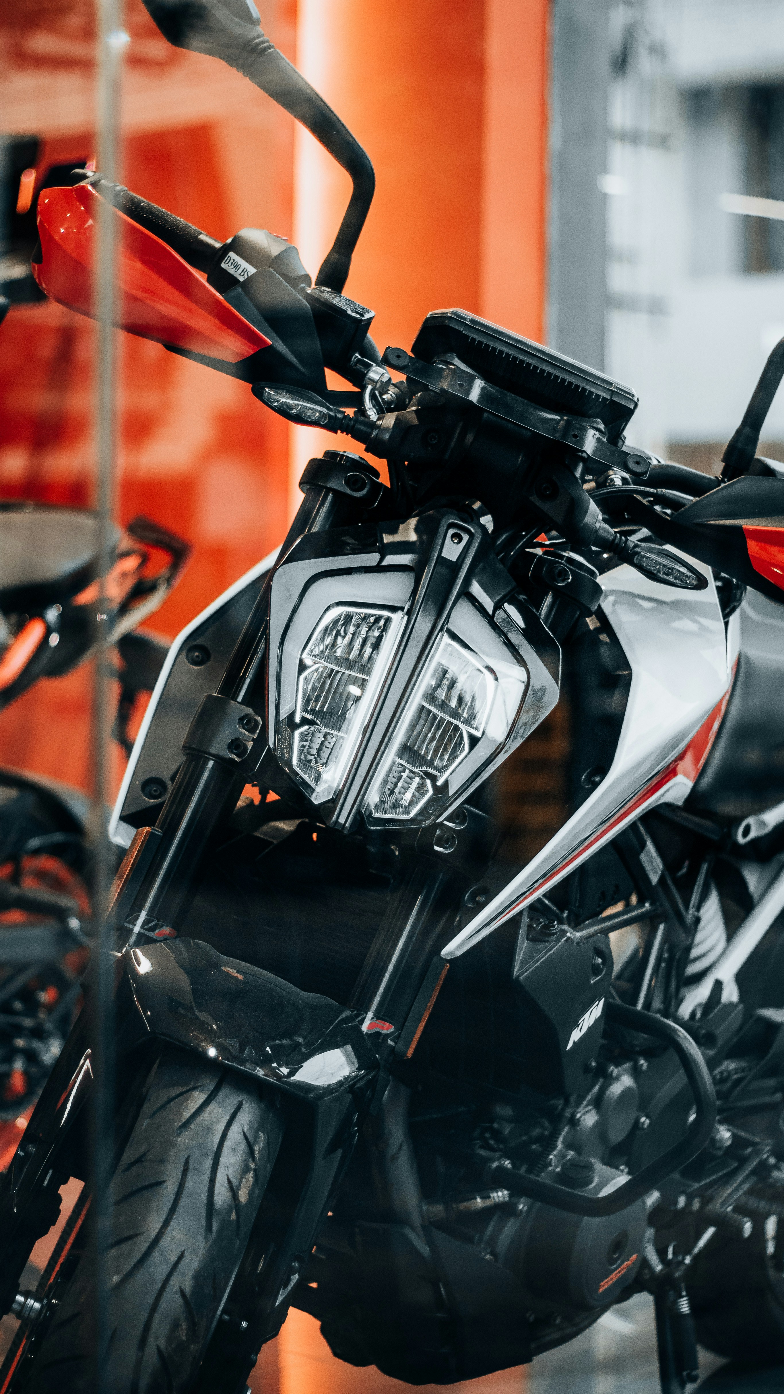 A motorcycle with a black seat photo – Free Ktm duke 390 Image on ...