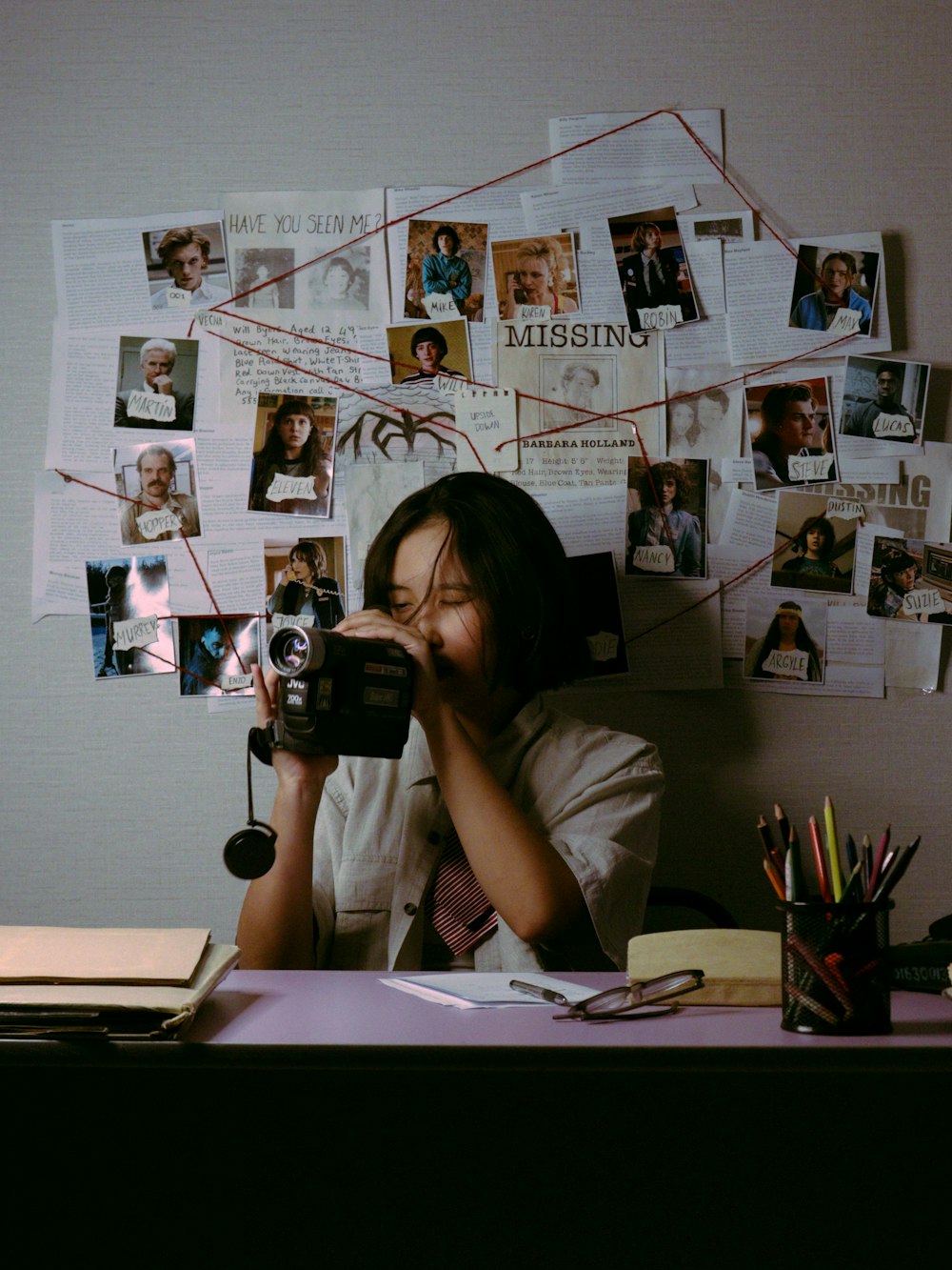 a person taking a picture of herself