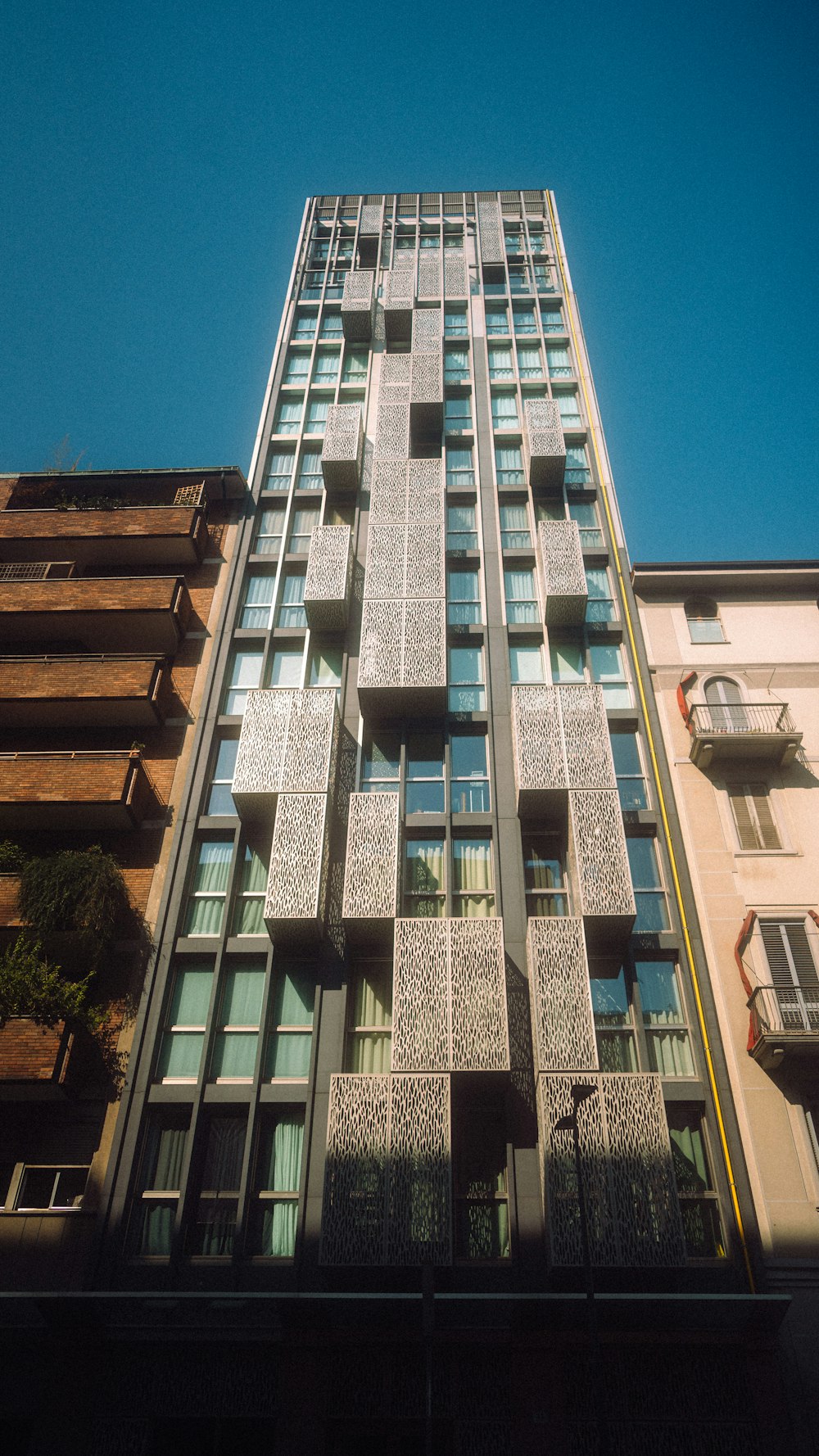 a tall building with many windows