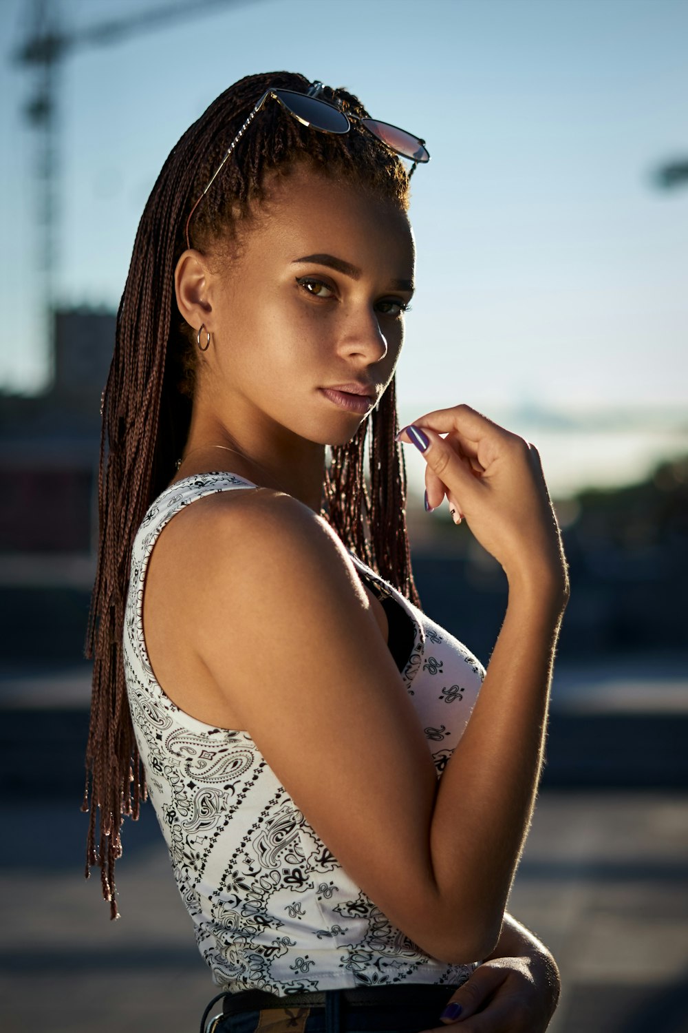 a woman posing for a picture