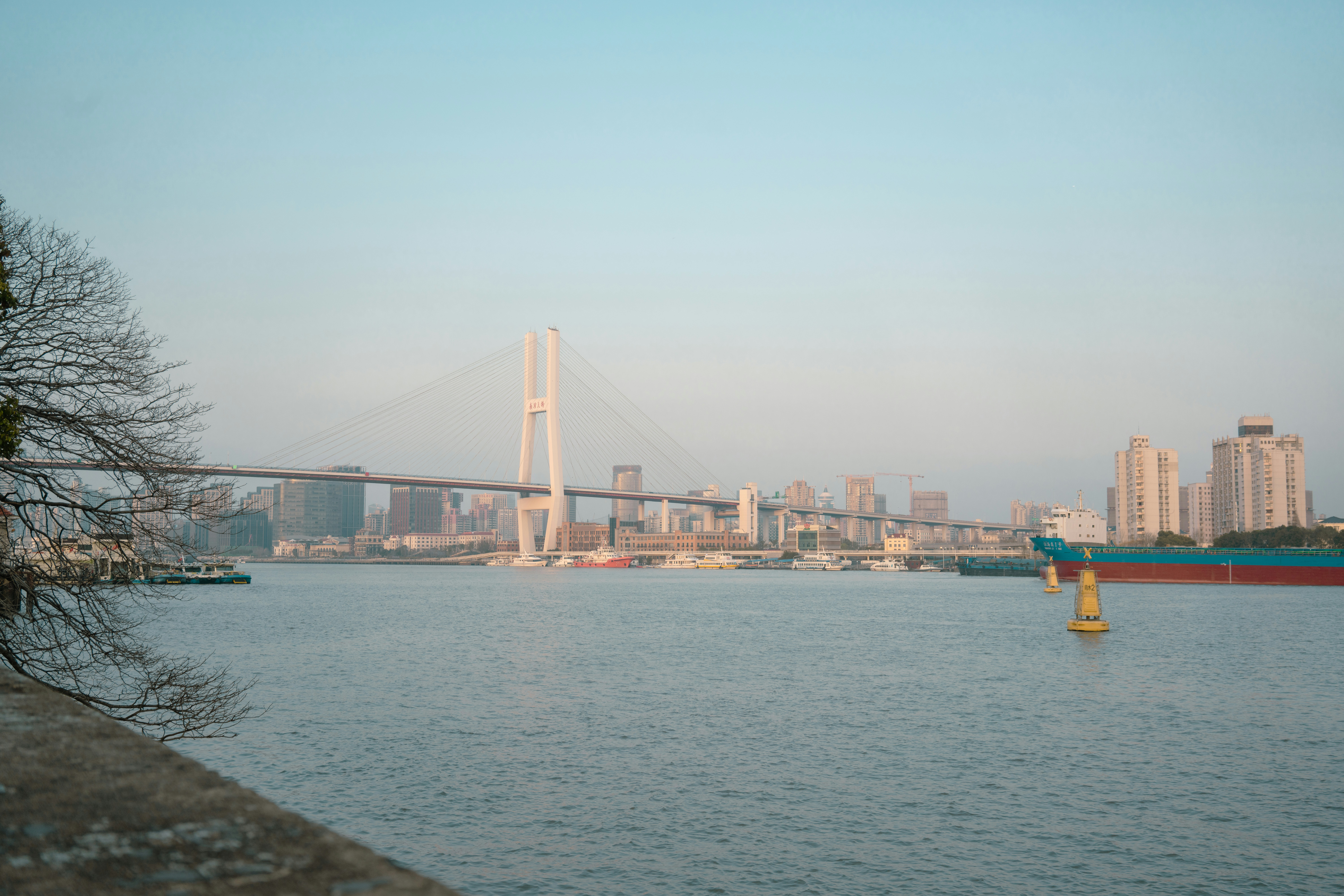 a bridge over a body of water