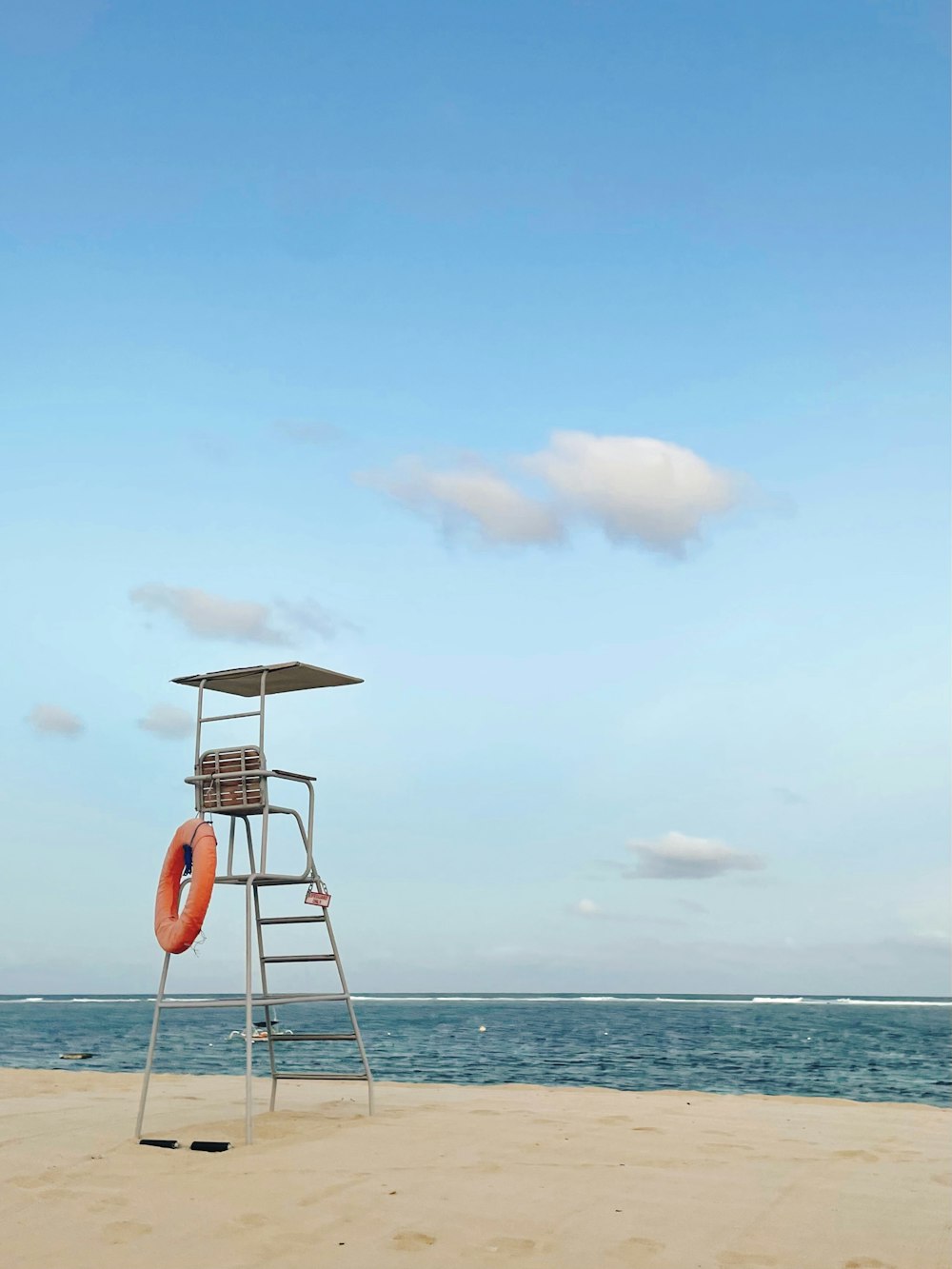 a lifeguard stand on a beach