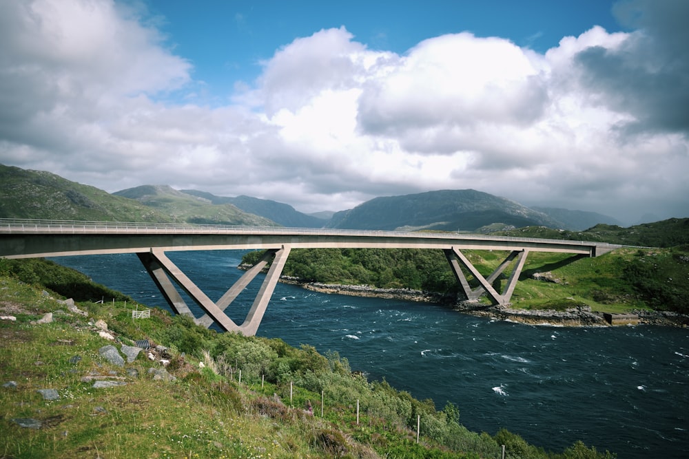 a bridge over a river