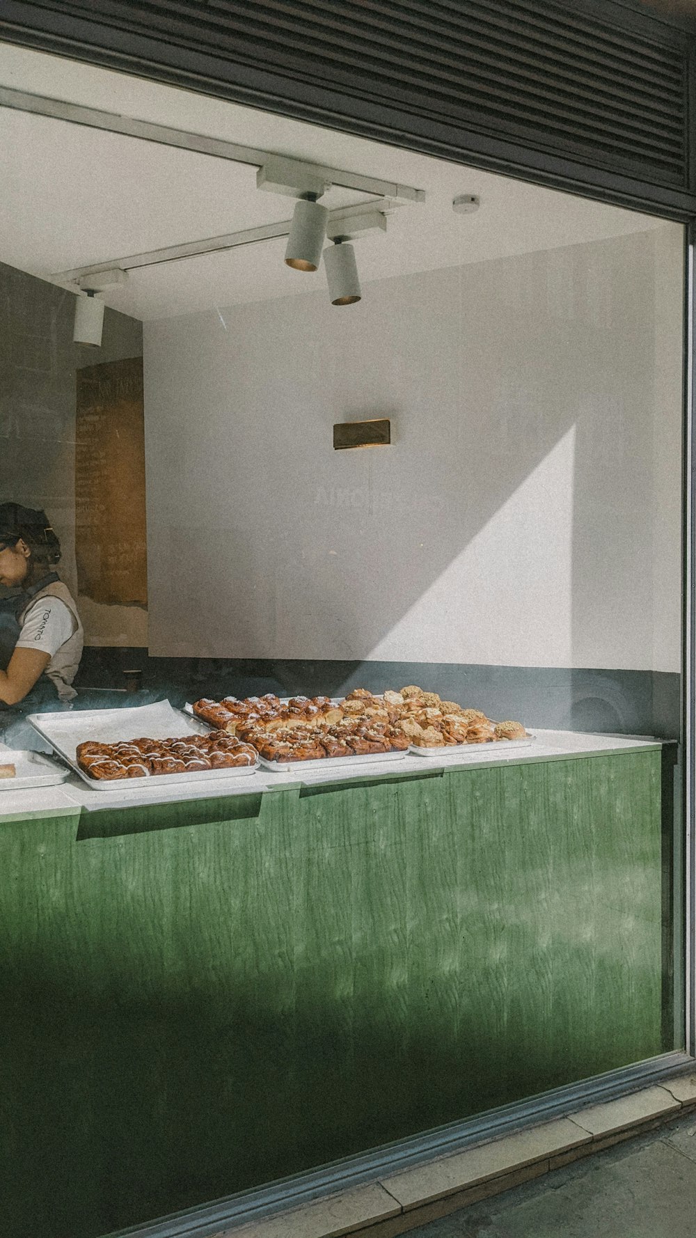 a table with food on it