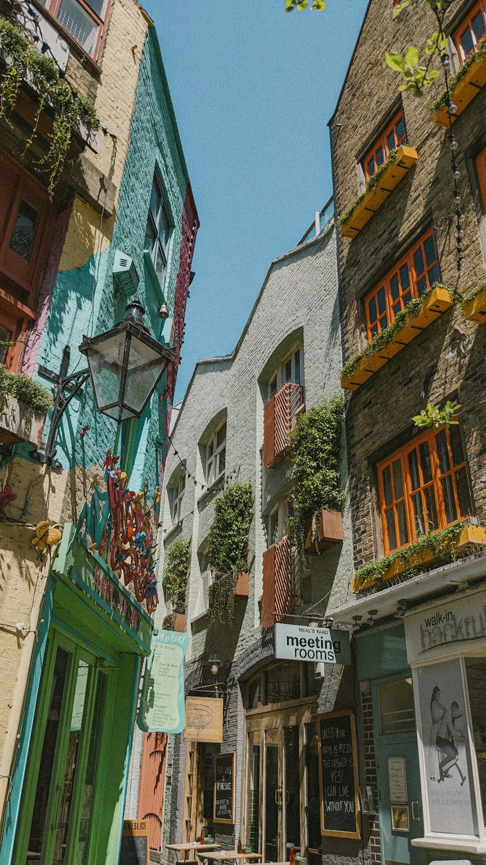 a street with buildings on both sides